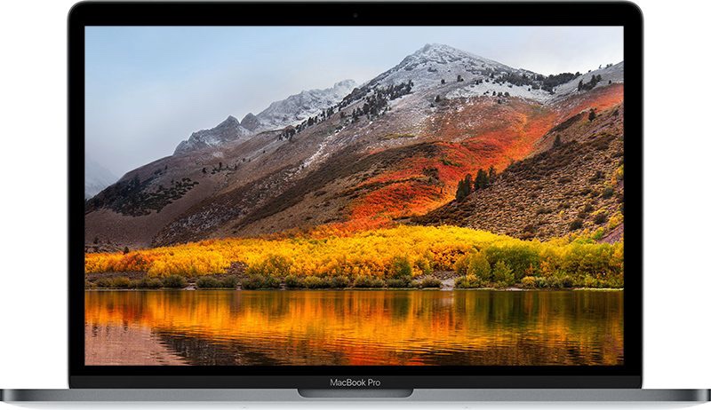 High Sierra Screen, MacBook Pro